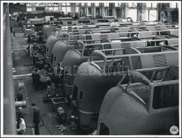 cca 1960 A Deutsche Bundesbahn részére készülő mozdonyok a Ganz-MÁVAG Mozdony, Vagon és Gépgyárban 5...