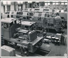 cca 1960 A Deutsche Bundesbahn részére készülő mozdonyok a Ganz-MÁVAG Mozdony, Vagon és Gépgyárban 5...