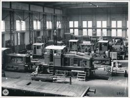 cca 1960 A Deutsche Bundesbahn részére készülő mozdonyok a Ganz-MÁVAG Mozdony, Vagon és Gépgyárban 5...