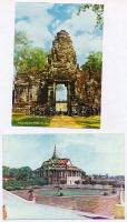 10 db MODERN használatlan kambodzsai városképes lap / 10 modern unused Cambodian town-view postcards