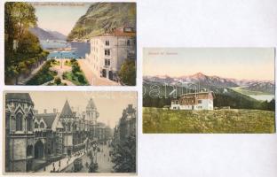 50 db RÉGI külföldi városképes lap jó minőségben / 50 pre-1945 European town-view postcards in good ...