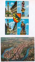 20 db MODERN külföldi városképes lap / 20 modern European town-view postcards