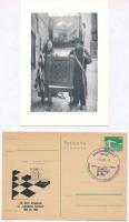 8 db MODERN sakk képeslap: Schachdorf Ströbeck sakkfalu / 8 modern chess postcards: Schachdorf Ströb...