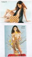 5 db MODERN erotikus sakk képeslap / 5 modern erotic chess motive postcards