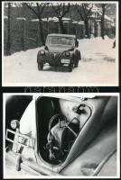 4 db fotó a Pente 500 személygépkocsiról. Későbbi nagyítások 16x12 cm