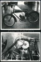 Csepel WM 98-as motorkerékpár. 2 db fotó 16x12 cm
