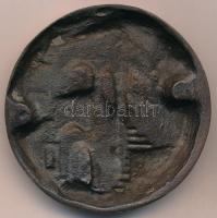 Kutas László (1936-) DN "Renner ház / Várkerület 39" egyoldalas Br plakett (89mm) T:1-