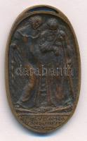 Zutt Richard (1887-1938) 1914. "Pénzintézetek Hadikórháza" Br ovális érem (28x47mm) T:2
