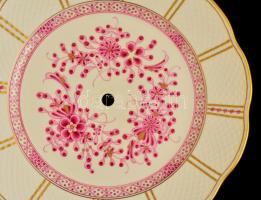 Herendi Waldstein mintás falióra, kézzel festett, jelzett, hibátlan, óraszerkezet nélkül (csak mutat...