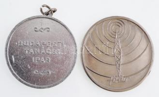1974. "A Magyar Rádió Futó-Kocogó Verseny" fém emlékérem (40mm) + DN "Budapesti Tanác...