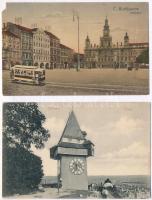 40 db RÉGI külföldi városképes lap / 40 pre-1945 European town-view postcards