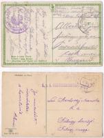 38 db RÉGI külföldi városképes lap első világháborús katonai cenzúra pecsétekkel / 38 pre-1920 Europ...