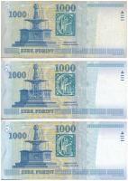 1998. 1000Ft "DA" + 1999. 1000Ft "DD" (2x) T:II,III kissé foltos