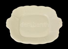 Herendi fehér mázas lapos tányér (3 db), mély tányér (5db), tálka (3 db), kínáló tál, rózsás kiöntő,...