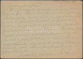 1943 Közérdekű munkaszolgálatos (K.M.Sz) tábori levelezőlapjai (118/93.), 3 db