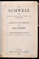 Baedeker: Svájc útikönyv. Rengeteg térképpel. / Karl Baedekker: Schweiz tourist guide with maps and ...