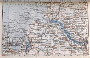 Karl Baedeker: Deutschland in einem Bande. Leipzig, 1925, Karl Baedeker. Német nyelven. Kiadói arany...