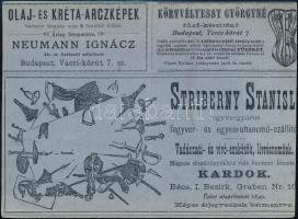 Göttmann & Mérő női szabó reklámlap, vágott szélekkel