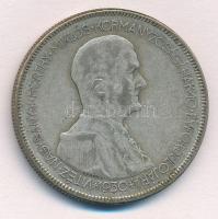 1930. 5P Ag "Horthy jobbra" T:2-,3 patina  Adamo P8