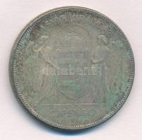 1930. 5P Ag "Horthy jobbra" T:2-,3 patina
Adamo P8