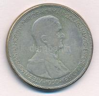 1930. 5P Ag Horthy jobbra T:2-,3 patina Adamo P8