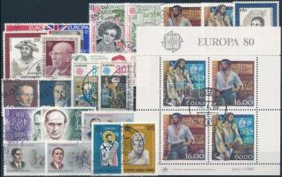 Europa CEPT 1980-1981 57 db bélyeg és 6 blokk, Europa CEPT 1980-1981 57 stamps and 6 blocks