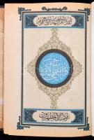 A Korán egy dúsan aranyozott, egészvászon kötésű kiadása, Törökország, 1960. körül.