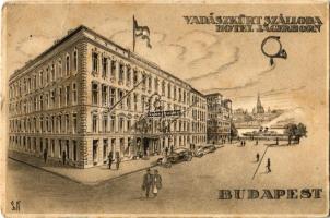 Budapest V. Vadászkürt szálloda. Türr István utca 5. (kis szakadás / small tear)