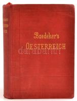Karl Baedekker: Österreich (ohne Dalmatien, Ungarun und Bosnien) Leipzig, 1903. Baedekker. 370p + kihajtható térképekkel. Aranyozott egészvászon kötésben