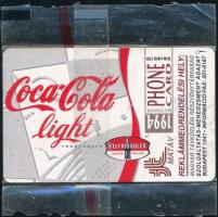 1993-1994 Coca-Cola Light és "Dinós" 50 egységes, bontatlan telefonkártyák