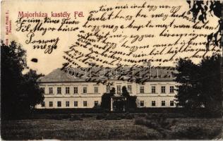 1907 Fél, Tomásov; Majorháza, Jeszenák kastély. Kiadja Friedl S. / castle (b)
