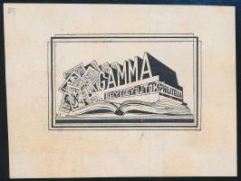 1941 Gamma levélzáró blokk (rozsdafoltok)