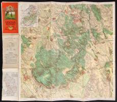 1928 Kirándulók térképe 15.: Vértes hegység, 1:50000, Magyar Királyi Állami Térképészeti Intézet, 64,5×76,5 cm