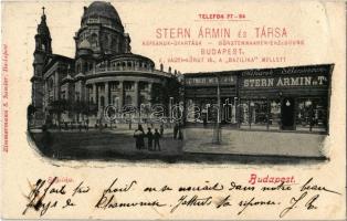 1901 Budapest V. Bazilika, Leitner M. és fia üzlete, Stern Ármin és Társa Kefeárú gyár üzlete. Váci körút (Bajcsy-Zsilinszky út) 18.Zimmermann S. Sándor kiadása (EB)