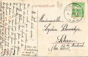 1911 Kunágota, Uradalmi ménes lovakkal. Bloch H. kiadása