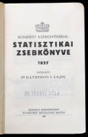 1929-1939 Budapest székesfőváros statisztikai zsebkönyve 6 kötete, papírkötésben, jó állapotban