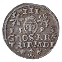 Lengyel Királyság / Litvánia 1593. 3Gr Ag "III. Zsigmond" Vilnius (2,35g) T:1-,2
Poland /...