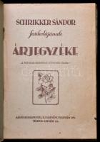 cca 1943 Schrikker Sándor faiskolája, képes katalógus, papírkötésben, jó állapotban