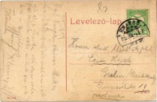 1909 Brassó, Kronstadt, Brasov; Kolostor utca, üzletek, kávéház, étterem. W.L. (?) No. 111. / Kloste...