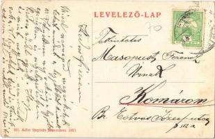 Piski, Simeria; Fő tér, piac árusokkal, üzlet. Adler fényirda 991. / main square, market, shops