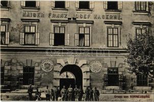 1911 Korneuburg, Kaiser Franz Josef Kaserne / K.u.K. military barracks, soldiers