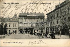 1905 Szeged, Széchenyi tér, Pálffy palota, Gaál József üzlete. Kiadja Grünwald Herman (kissé ázott sarok / slightly wet corner)