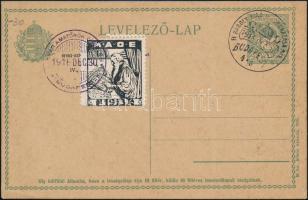 MAOE 1913 levélzáró címzetlen levelezőlapon