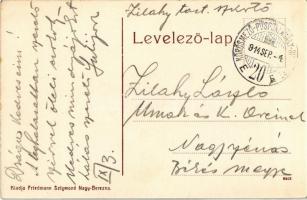 1914 Nagyberezna, Velykyi Bereznyi, Velky Berezny; Görög katolikus templom, Izraelita templom és nép...