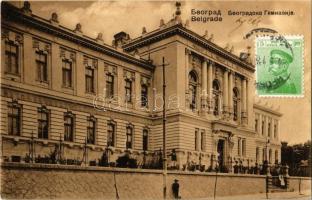 1913 Beograd, Belgrád, Belgrade; Beorgradska gimnazija / high school. TCV card