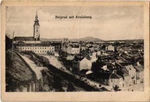 1919 Beograd, Belgrád, Belgrade; Avalaberg / mountain, general view (small tear)