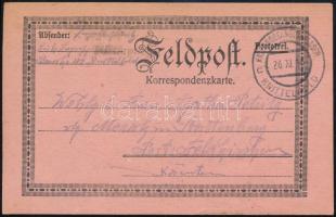1916 Tábori posta levelezőlap / Field postcard KRIEGSGEFANGENENLAGER KNITTELFELD