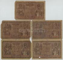 Német Birodalom 1918. 20M (5x) T:III-,IV 
German Empire 1918. 20 Mark (5x) C:VG,G