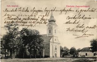 1907 Zagyvarékás, Római katolikus templom. Kiadja a Keresztény Fogyasztási Szövetkezet