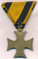 1911-1918. "Katonai Legénységi Szolgálati Jel III. osztálya" Br kitüntetés mellszalagon T:...